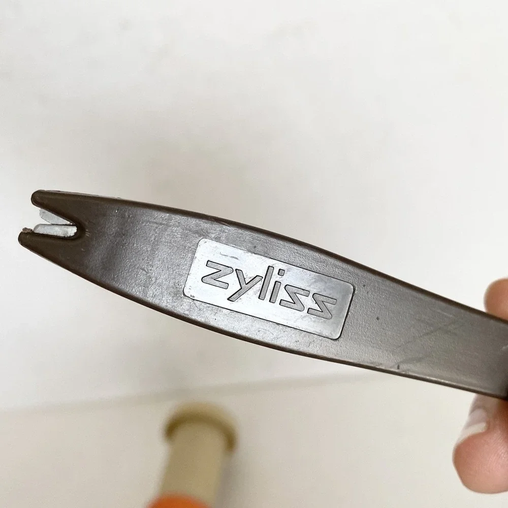 Zyliss Retro Food Nut Chopper Swiss Made Collectible 60s Orange with Sharpener‎